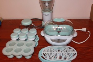 NutriBullet Baby Blender & Turbo Steamer System Glass Jars Tray
