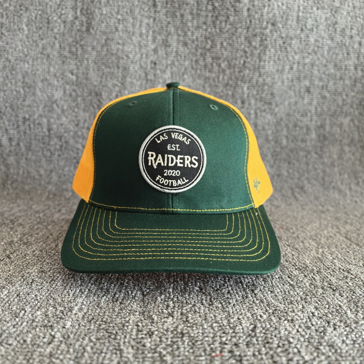 47 Brand Las Vegas Raiders NFL Trucker Hat Cap Green Yellow Snapback New