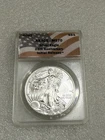 2011 SILVER EAGLE ANACS MS70  ~~ INTIAL RELEASE FLAG LABEL ~~