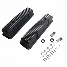 For 1958-1986 Sbc Small Block Chevy 283 350 400 Engines Finned Tall Valve Covers
