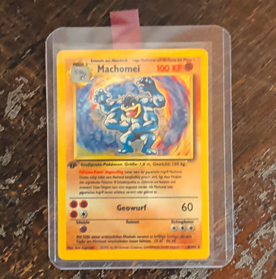 Wizards of the Coast Pokémon TCG Machomei Basis-Set Deutsch 1999 100 KP