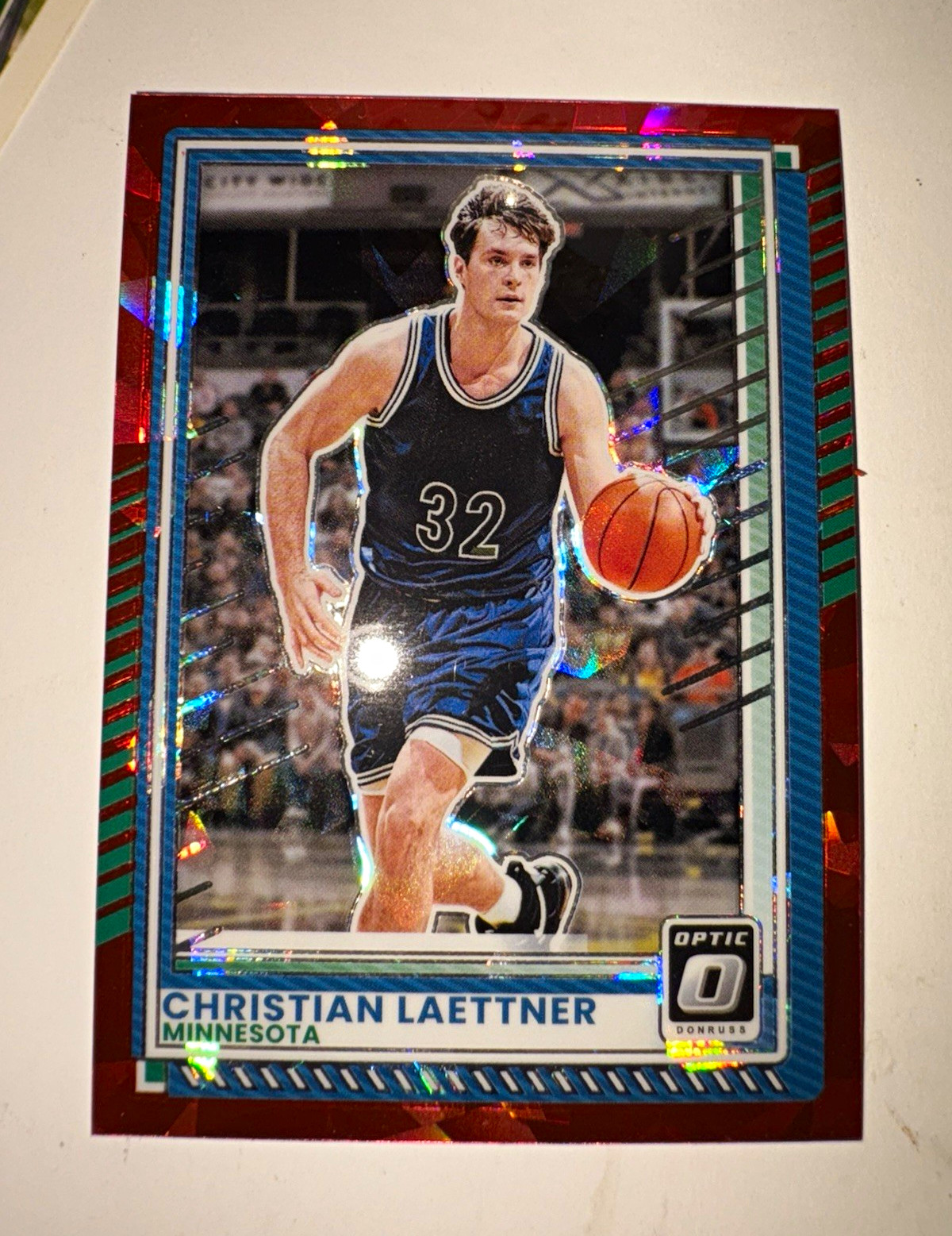 Panini 2025-26 Donruss Optic Christian Laettner #134 Red Prizm Timberwolves