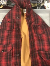 Vintage Woolrich Buffalo Plaid Wool Insulated Mackinaw/Jacket Mens 42