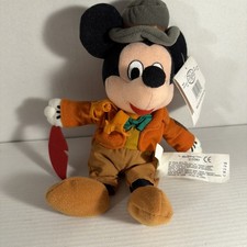 Disney Store Mickey Mouse Bob Cratchit 9" Bean Bag Plush Exclusive Christmas
