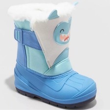 CAT JACK Toddler Winter Boot Monster Frankie Snow Insulated Waterproof Blue 7