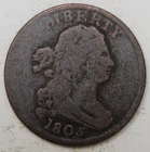Photo of a 1805-P Half Cent from an eBay listing that sold on Jul 1, 2026