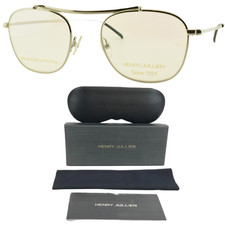 NEW Henry Jullien Oxford C53 Silver Square Unisex Metal Optical Frame Eyeglasses