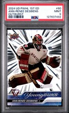 2024 Upper Deck Pwhl Ann-Renee Desbiens #60 Outburst Silver Young Guns PSA 9