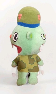 HAPPY TREE FRIENDS Original Flippy And Fliqpy Plush Rotating Head - Early 2000s