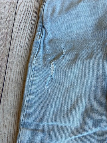 Gap Kids Girls Blue Jeans Size 7 Slim Adjustable Waist Distressed - Picture 3 of 10