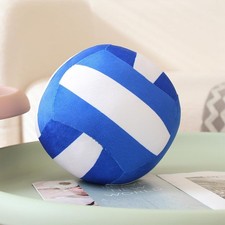 8.6 Inch Plush Football Basketball Pillow,Soft Soccer Ball Volleyball Blue