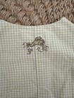 Janie and Jack Layette Romper Green Gingham 0-3 Months Duck And Frog — photo 7