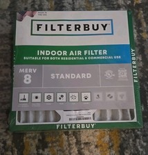 Filterbuy 12x12x1 Pleated Air Filters, Replacement for HVAC AC Furnace MERV 8 