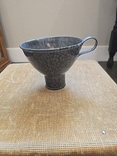 Vtg Nickel Steel Ware Extra Agate Gray Grey L G MFG & Co Canning Funnel 