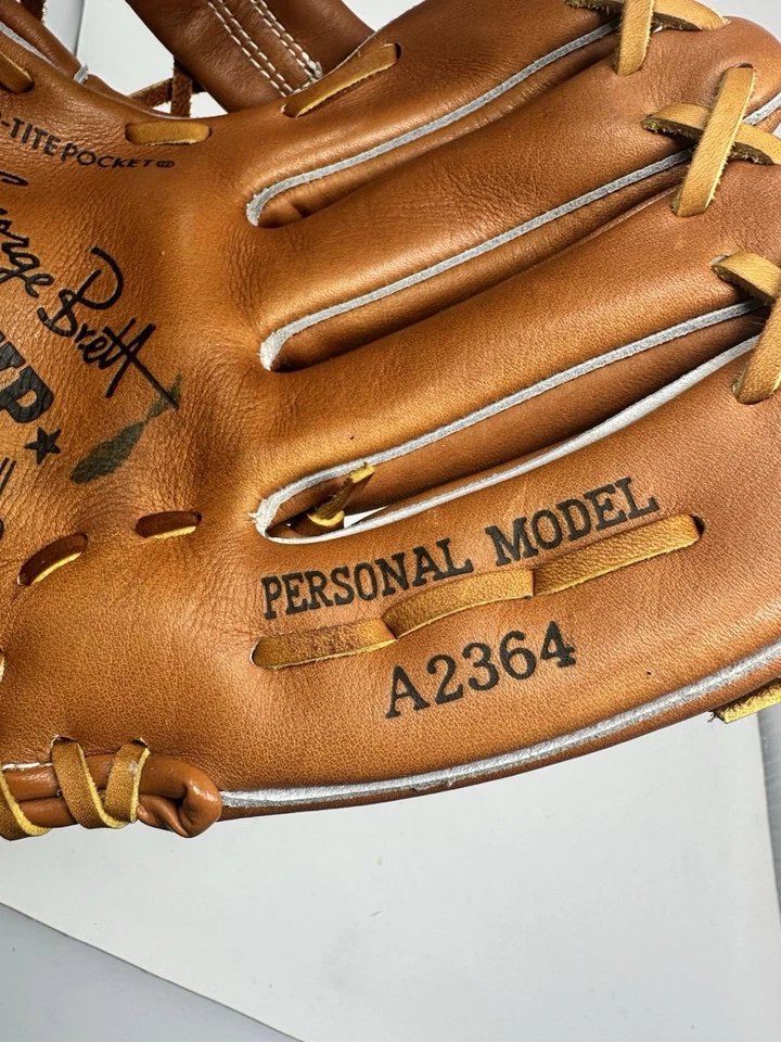 Luva de beisebol vintage Wilson mão esquerda George Brett A2364  - Imagem 3 de 4
