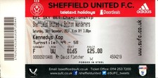 Sheffield United v Bolton Wanderers 30/12/17 Championship Ticket