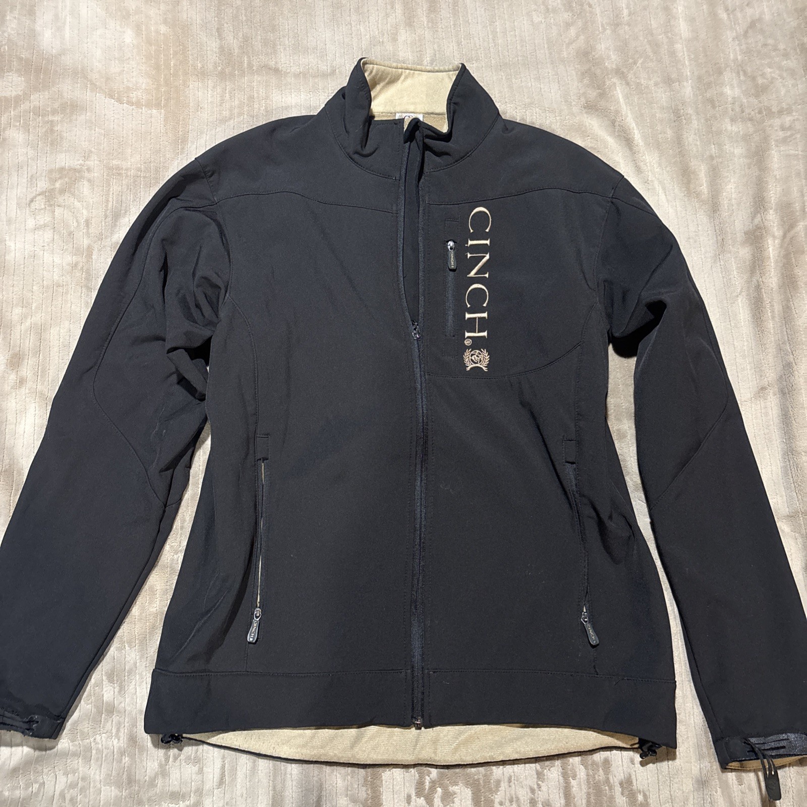 Cinch Men's Softshell Jacket size Medium Black - image 1