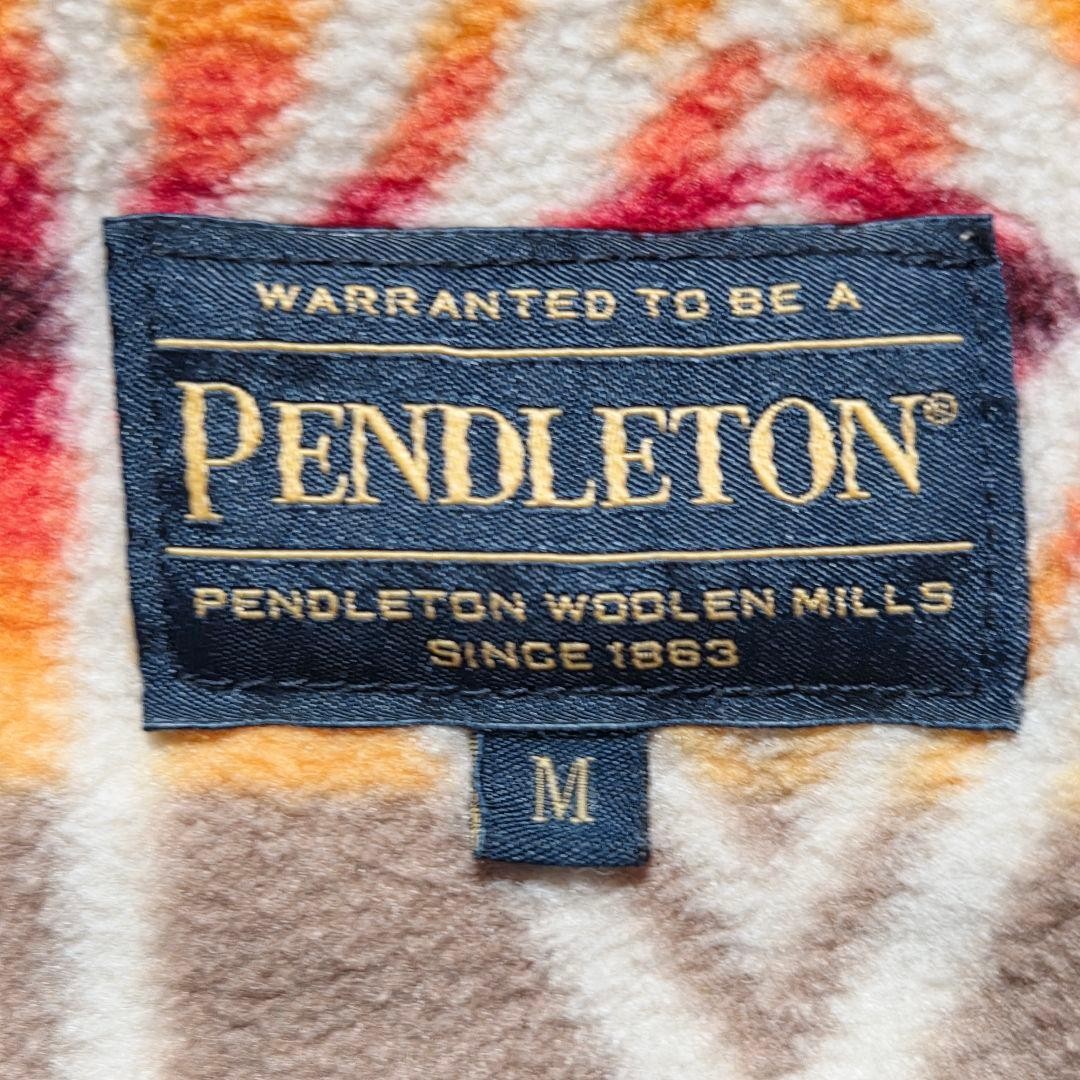 Pendleton Fleece Jacket Native Pattern M Warm Lig… - image 10