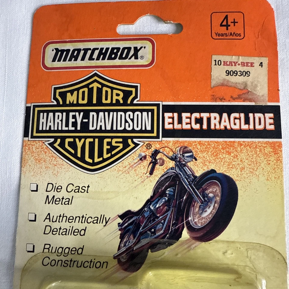 NEW 1993 Matchbox Harley Davidson Electraglide Police Motorcycle Die Cast - Image 3 of 4