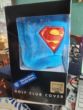 Superman golf club head cover still in the original packaging.