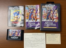 Shining in the Darkness Sega Genesis 1991 Complete Manual Reply Card Poster