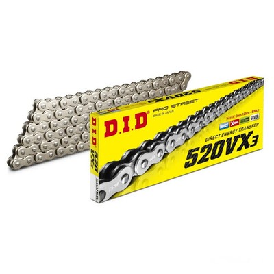 DID Kette S&S520VX3/112 silber offen mit Nietschloss für Beta RR 430 Racing