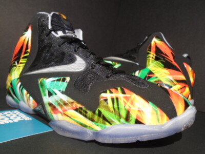 NIKE LEBRON XI 11 GS EVERGLADES REVERSE KING'S PRIDE BLACK MVP