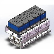 5CH Metal Directional Valve for RC 1/14 1/12 Loader Bulldozer Excavator Digger 