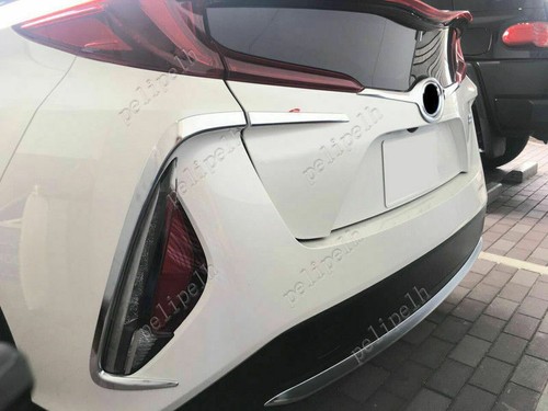 6pcs ABS Chrome Front+Rear Fog Light Cover Trim For Toyota Prius Prime 2017-2021 - Bild 4 von 9
