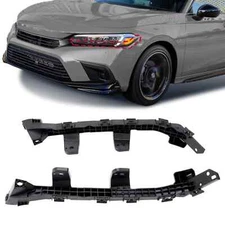 Front Bumper Headlight Bracket For Honda Civic Sedan 2022-2023 Pair Side Black