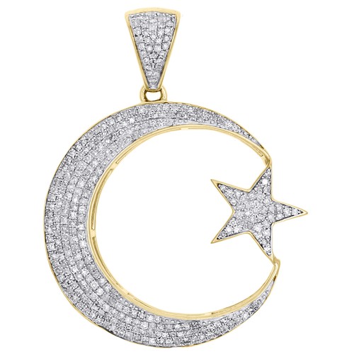 10K Yellow Gold Diamond Islamic 