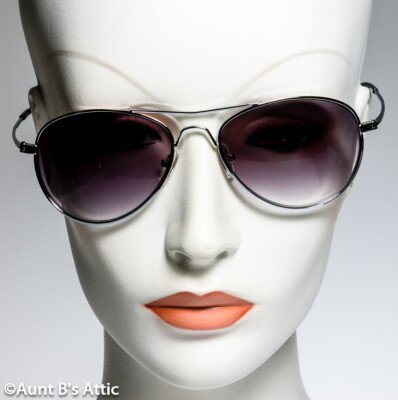 Sunglasses Aviator Style Assorted Color Novelty Shaded Silver Frame Glasses 