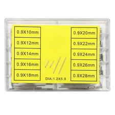 1.2mm Notched Tube 0.9mm Capsa Pin Watch Band Strap Pin Bar Assortment 10-28mm