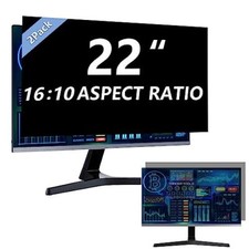 2 Pack Computer Privacy Screen 22 Inch for 1610 Widescreen Monitor Removable ...