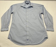 David Donahue Men's Trim Fit Dress Shirt Size 16 - 32/33 - Button Down Flaw