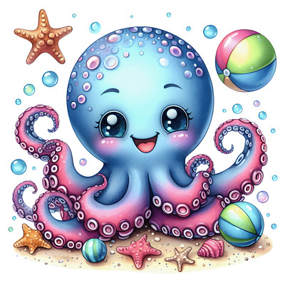 Wandtattoo Aufkleber Octopus Wandaufkleber 18X18 cm Groß