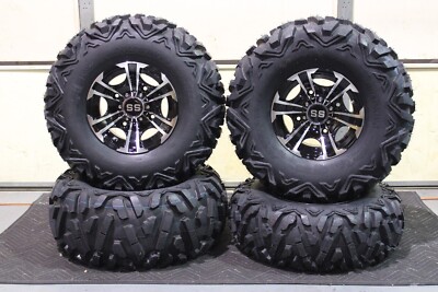 POLARIS RANGER XP900 27'' QUADKING ATV TIRE & RAPTOR WHEEL KIT POL10K BIGGHORN