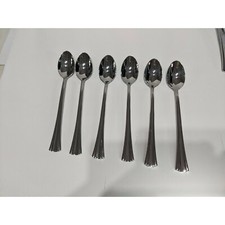 Reed  Barton BROOKSHIRE 6 Iced Tea Spoons Stainless Flatware 7 3/4"