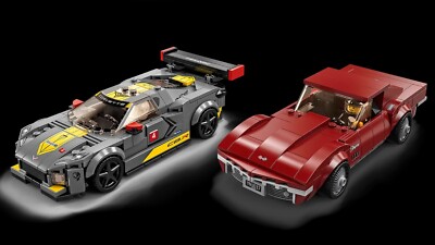 LEGO 76903 Speed Champions Chevrolet Corvette C8.R and 1969