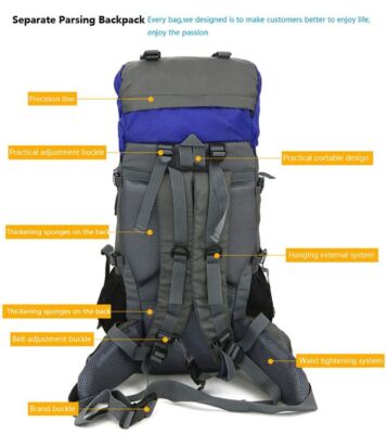 60L Internal Frame Backpack Hiking Travel Backpack Camping Rucksack Extra Large | eBay 60L Internal Frame Backpack Hiking Travel Backpack Camping Rucksack Extra Large | eBay