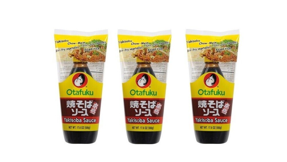 Yakisoba Sauce Dreierpack: 3 x 500g Otafuku Würzsauce Soba Nudeln Bratnudeln