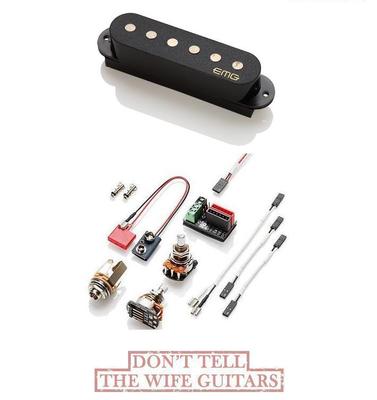 EMG Maverick Five RA5-B Black Bridge Position Single Coil Strat Active Pickup