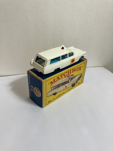 Vintage Matchbox by Lesney - S & S Cadillac Ambulance - No. 54 - Lot 20 - Picture 2 of 3