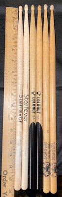 3 Pair Budget Drum Sticks 5A Wood & Nylon Tip Maple & Hickory 2 Excellent 1 Good