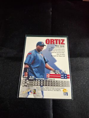 1998 SKYBOX CIRCA THUNDER #173 DAVID ORTIZ RC MINNESOTA TWINS NRMT