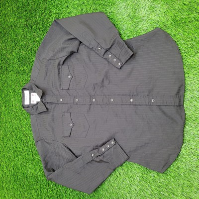 Vintage 80s H-Bar-C Pearl-Snap Shirt Medium 16.5 22x31 USA