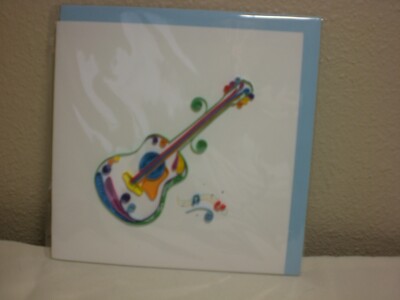 Quilling Cards LLC - 3D Acoustic Guitar Note Card