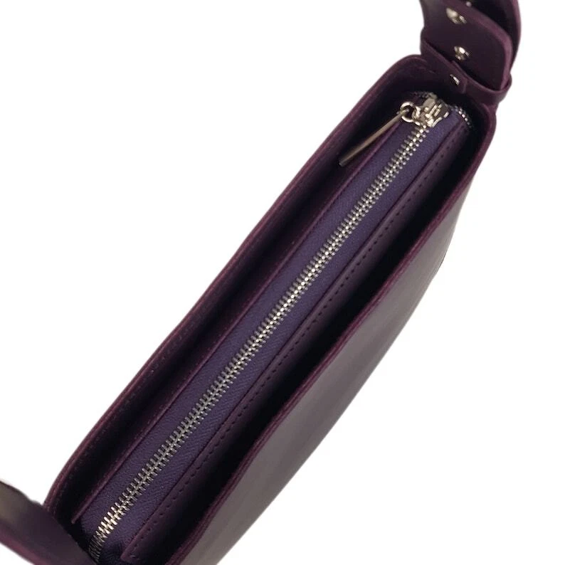 COACH BORSA A MANO DONNA VERA pelle viola borsa a tracolla borsa