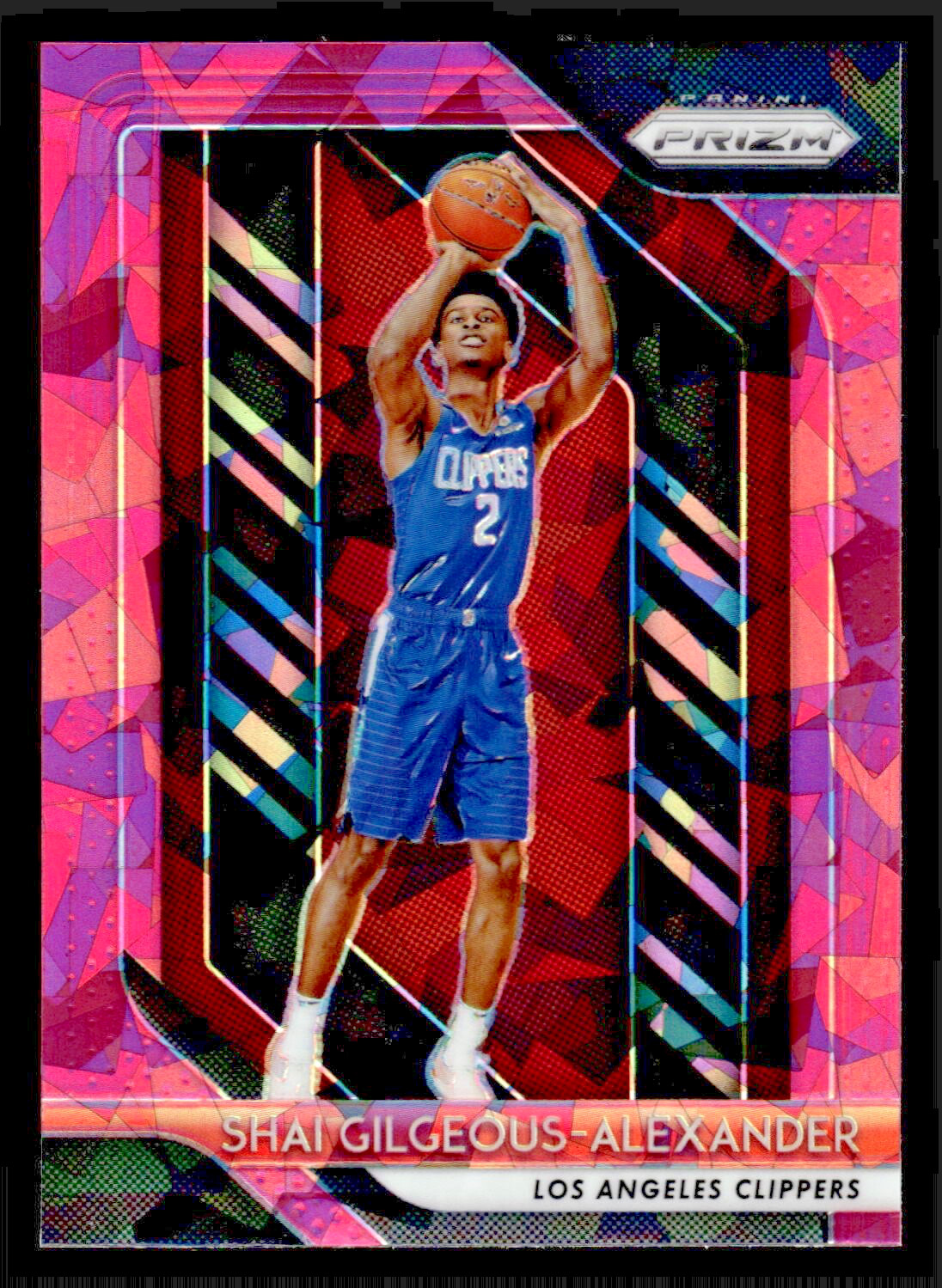 2018-19 Panini Prizm Shai Gilgeous-Alexander Rookie Pink Ice Prizm #184