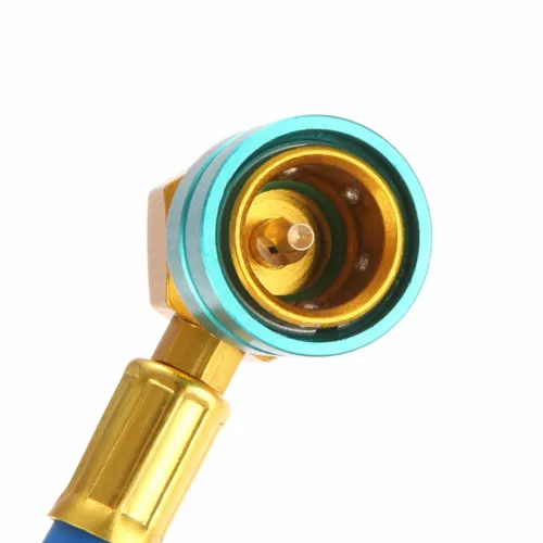 1Pack R1234yf 1/2" ACME LH Tubo di Ricarica Refrigerante Autosigillante con Manometro - Foto 10 di 13